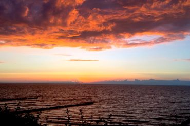 Ein Stück Kindheit im Himmel. Wenn Großeltern sterben Mamablog-Ostsee-Sonnenuntergang