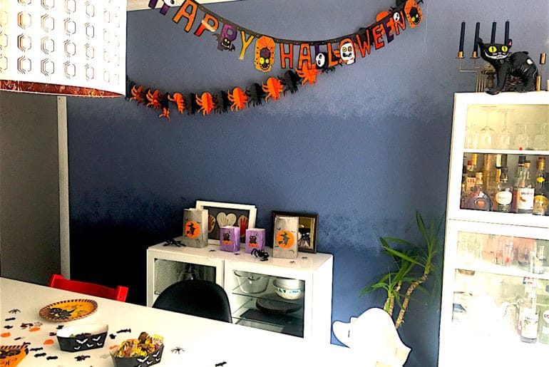 Halloween: Tipps für Deko und ein schnell zubereitetes Grusel-Buffet Mamablog-Halloween-Deko-Girlande