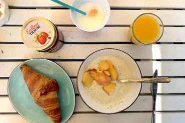 Unser Wochenende in Bildern: Glück in Brandenburg Supermom-Mamablog-Fruehstueck