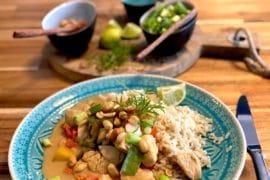 Rezept Cremiges Curry mit Mango und Mandelmus